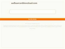 Tablet Screenshot of aadhaarcarddownload.com